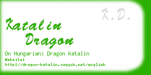 katalin dragon business card